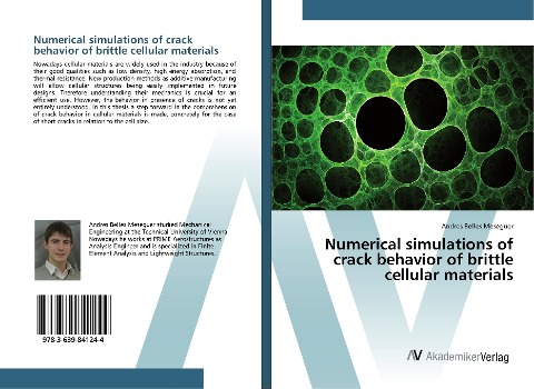 Numerical simulations of crack behavior of brittle cellular materials