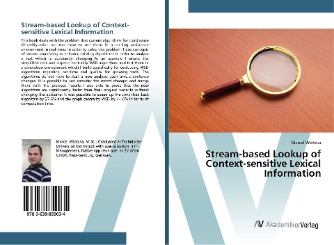 Stream-based Lookup of Context-sensitive Lexical Information