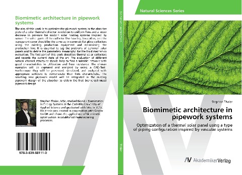 Biomimetic architecture in pipework systems: Optimization of a thermal solar panel using a type of piping configuration inspired by vascular systems