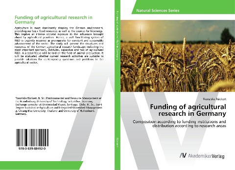 Funding of agricultural research in Germany: Composition according to funding institutions and distribution according to research areas