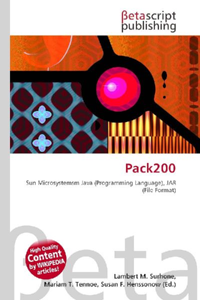 Pack200: Sun Microsystemsm Java (Programming Language), JAR (File Format)