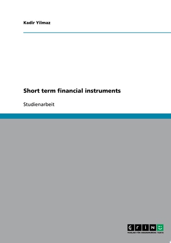 Alternatives in short term financial instruments