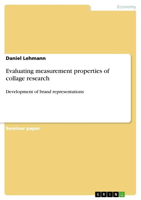Evaluating measurement properties of collage research: Development of brand representations