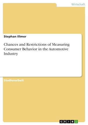 Chances and Restrictions of Measuring Consumer Behavior in the Automotive Industry
