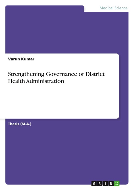 Strengthening Governance of District Health Administration