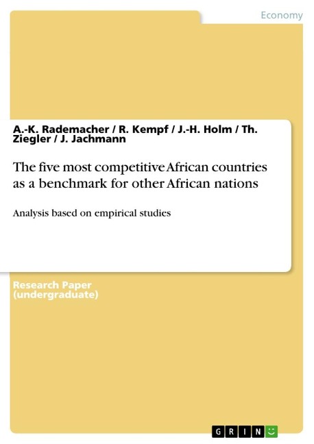 The five most competitive African countries as a benchmark for other African nations: Analysis based on empirical studies