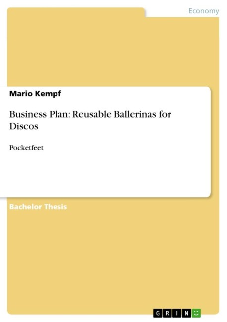 Business Plan: Reusable Ballerinas for Discos: Pocketfeet