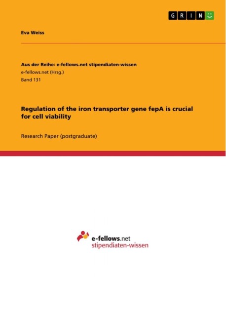 Regulation of the iron transporter gene fepA is crucial for cell viability