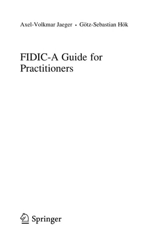 FIDIC - A Guide for Practitioners