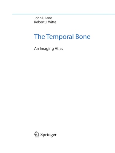 Temporal Bone: An Imaging Atlas