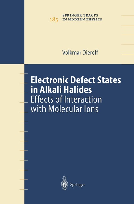 Electronic Defect States in Alkali Halides: Effects of Interaction with Molecular Ions