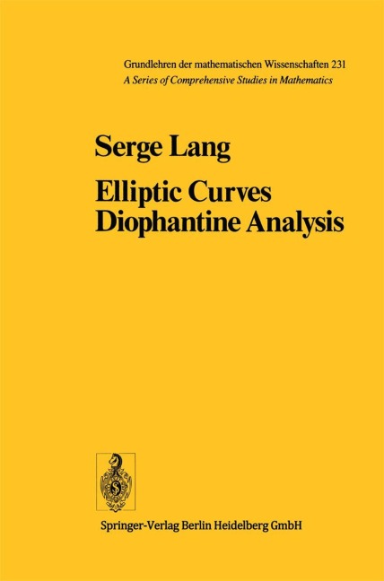Elliptic Curves: Diophantine Analysis
