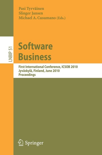 Software Business First International Conference, ICSOB 2010, Jyväskylä, Finland, June 21-23, 2010, Proceedings