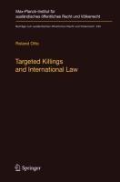 Targeted Killings and International Law: With Special Regard to Human Rights and International Humanitarian Law