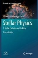 Stellar Physics: 2: Stellar Evolution and Stability