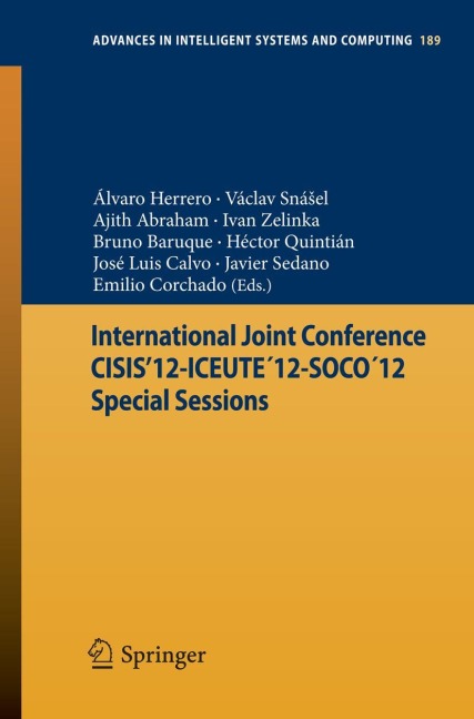 International Joint Conference CISIS12-ICEUTE´12-SOCO´12 Special Sessions