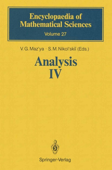 Analysis IV: Linear and Boundary Integral Equations