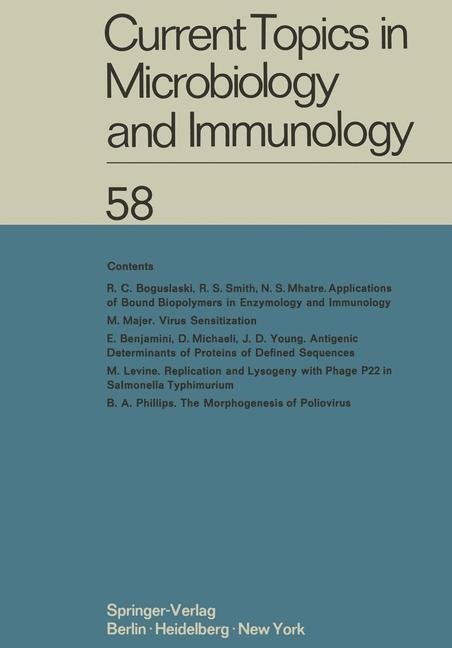 Current Topics in Microbiology and Immunology: Ergebnisse der Mikrobiologie und Immunitätsforschung