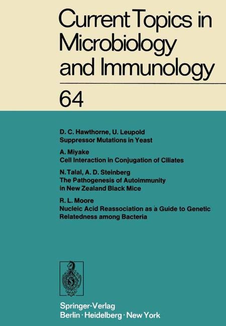 Current Topics in Microbiology and Immunology: Ergebnisse der Mikrobiologie und Immunitätsforschung Volume 64