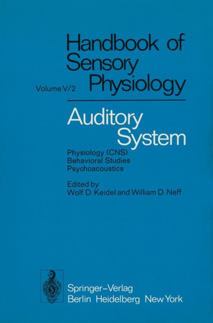 Auditory System: Physiology (CNS) · Behavioral Studies Psychoacoustics