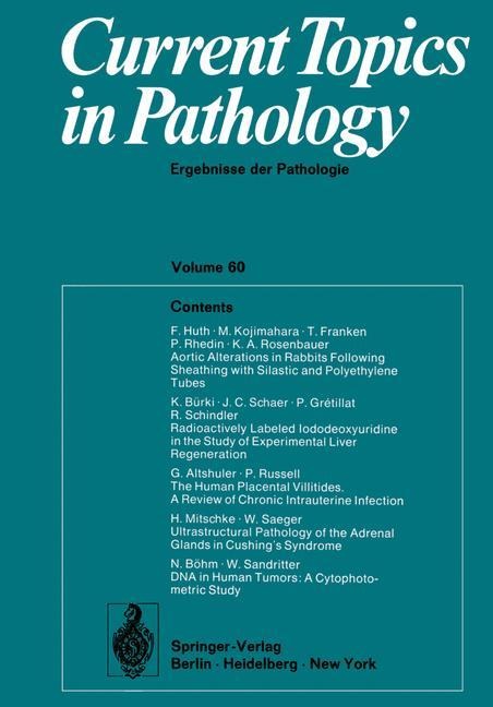 Current Topics in Pathology / Ergebnisse der Pathologie: Ergebnisse der Pathologie