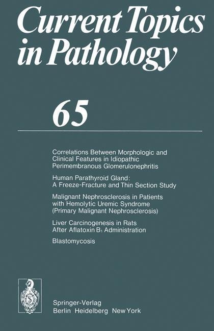 Current Topics in Pathology: Continuation of Ergebnisse der Pathologie