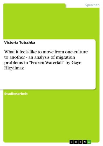 What it feels like to move from one culture to another - an analysis of migration problems in "Frozen Waterfall" by Gaye Hiçyilmaz