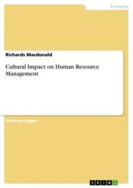 Cultural Impact on Human Resource Management