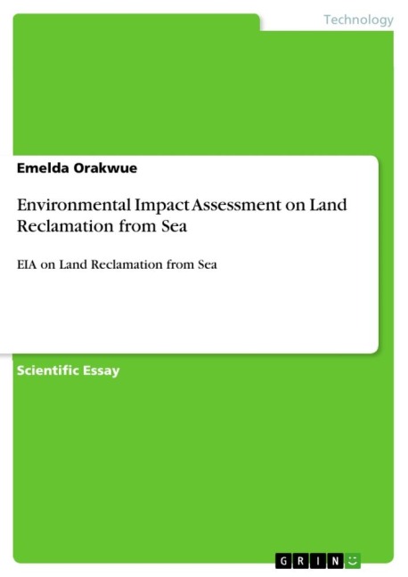 Environmental Impact Assessment  on Land Reclamation from Sea: EIA on Land Reclamation from Sea