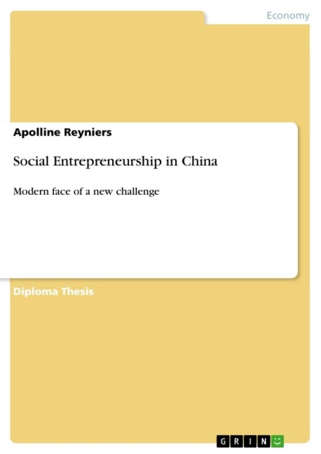 Social Entrepreneurship in China: Modern face of a new challenge