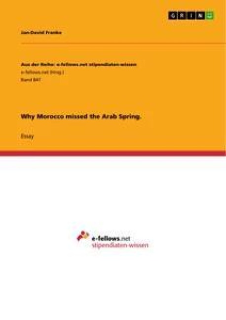 Why Morocco missed the Arab Spring.