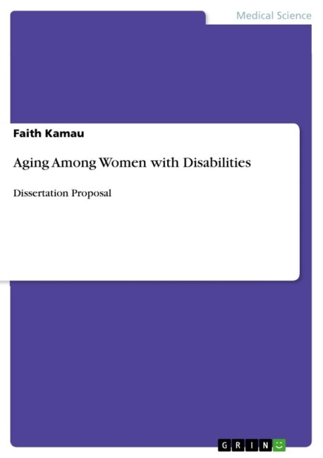 Aging Among Women with Disabilities: Dissertation Proposal