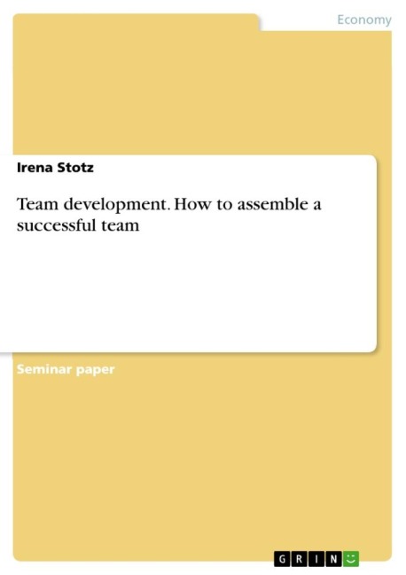 Team development. How to assemble a successful team