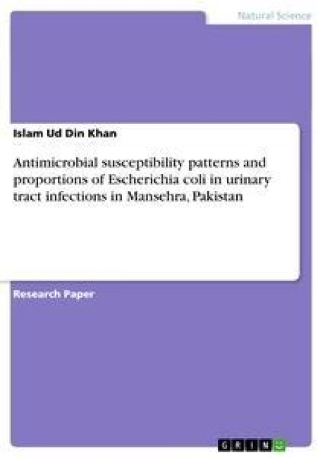 Antimicrobial susceptibility patterns and proportions of Escherichia coli in urinary tract infections in Mansehra, Pakistan