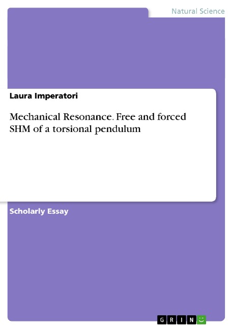 Mechanical Resonance. Free and forced SHM of a torsional pendulum