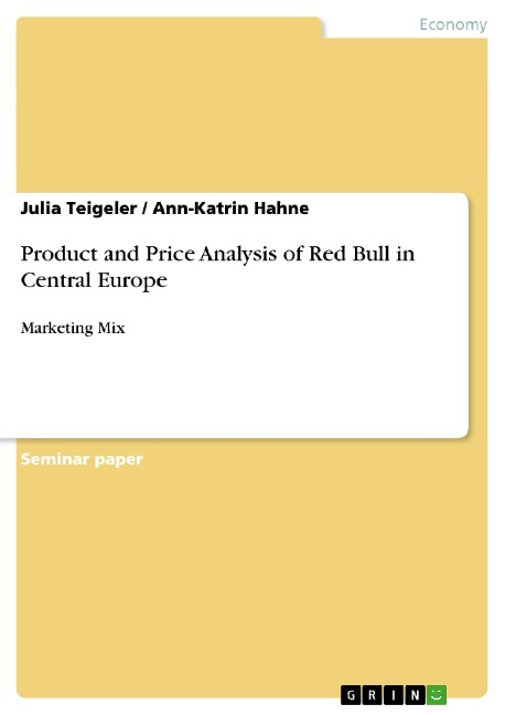 Product and Price Analysis of Red Bull in Central Europe: Marketing Mix