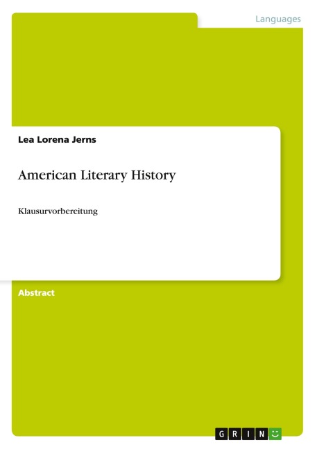 American Literary History: Klausurvorbereitung