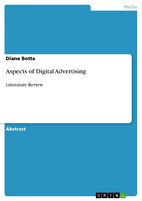 Aspects of Digital Advertising: Litterature Review