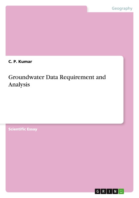 Groundwater Data Requirement and Analysis
