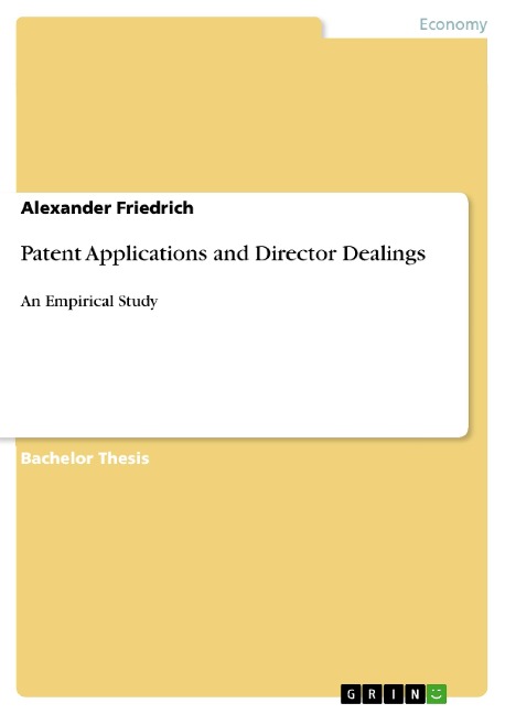 Patent Applications and Director Dealings: An Empirical Study