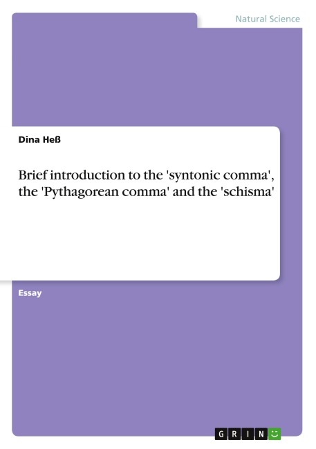Brief introduction to the syntonic comma, the Pythagorean comma and the schisma