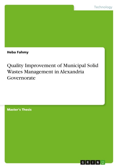 Quality Improvement of Municipal Solid Wastes Management in Alexandria Governorate