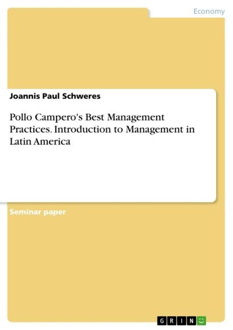 Pollo Camperos Best Management Practices. Introduction to Management in Latin America