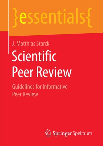 Scientific Peer Review Guidelines for Informative Peer Review