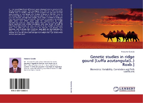 Genetic studies in ridge gourd [Luffa acutangula(L.) Roxb.]: Biometrics: Variability, Correlation and Path coefficient