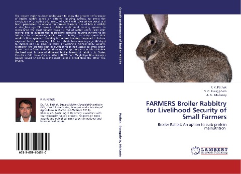 FARMERS Broiler Rabbitry for Livelihood Security of Small Farmers: Broiler Rabbit: An option to curb protein malnutrition