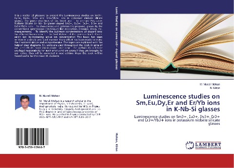 Luminescence studies on Sm,Eu,Dy,Er and Er/Yb ions in K-Nb-Si glasses: Luminescence studies on Sm3+, Eu3+, Dy3+, Er3+ and Er3+/Yb3+ ions in potassium niobate silicate glasses