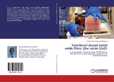 Functional doped metal oxide films: Zinc oxide (ZnO): as transparent conducting oxide (TCO)Titanium dioxide (TiO2) as thermographic phosphor and protective coating