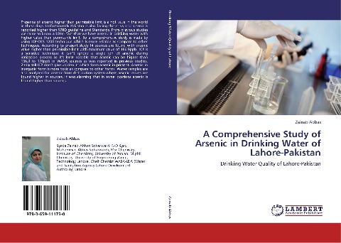 A Comprehensive Study of Arsenic in Drinking Water of Lahore-Pakistan: Drinking Water Quality of Lahore-Pakistan