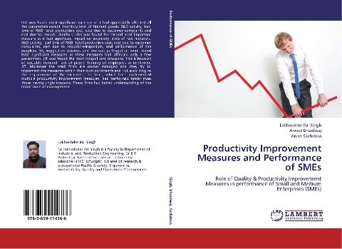 Productivity Improvement Measures and Performance of SMEs: Role of Quality & Productivity Improvement Measures  in performance of Small and Medium Enterprises (SMEs)